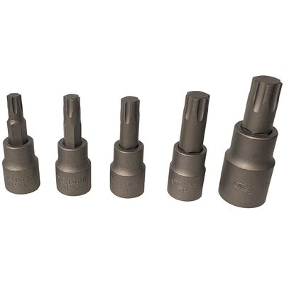 OTC TORX PLUS Socket Set, 5 pcs. INCLUDES TP40, TP45, TP50, TP55, TP60