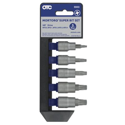 OTC 5 Pc MORTORQ SUPER Bit Socket Set
