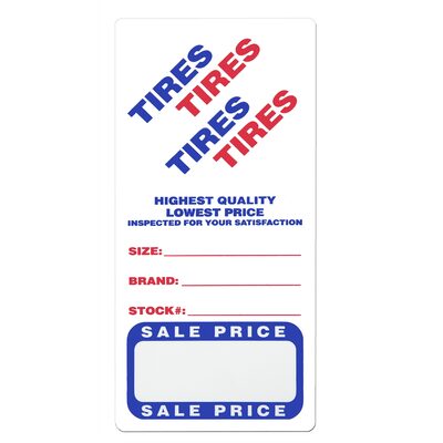 Petoskey Plastics Adhesive Tire Label - 500 per Roll