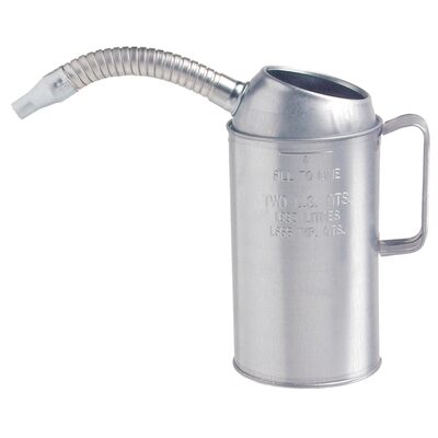 Plews Edelmann MEASURE LIQUID 4 QT. GALV STEEL FLEXIBLE SPOUT