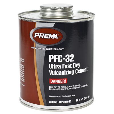 PREMA Ultra Fast Dry Vulcanizing Cement 32 fl. Oz Can 10 Count