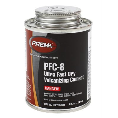 PREMA Ultra Fast Dry Vulcanizing Cement 8 fl. Oz Can