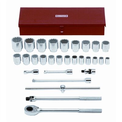 STANLEY PROTO INDUSTRIAL SKT SET 3/4 DR 29PC SET