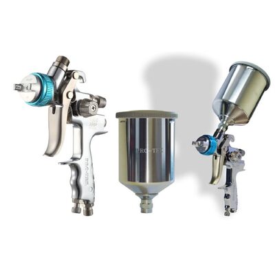 PRO-TEK GRAVITY PAINT GUN 1.4MM WITH ALUMINUM CUP 600ML