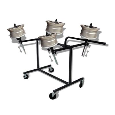 PRO-TEK HEAVY DUTY AJUSTABLE PAINT WHEEL RACK