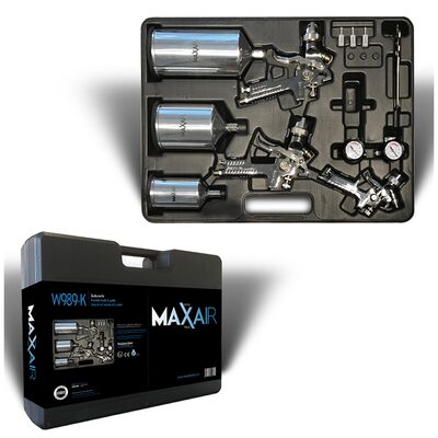 PRO-TEK 9 Piece Professional Paint Gun Kit