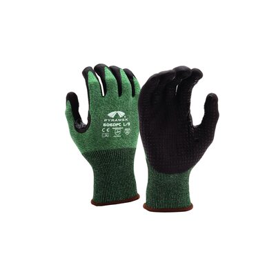 Pyramex Pyramex Safety-SandyNitrile 13g HPPE HiVis Org A6 Cut-XL  , Sold 12/PKG