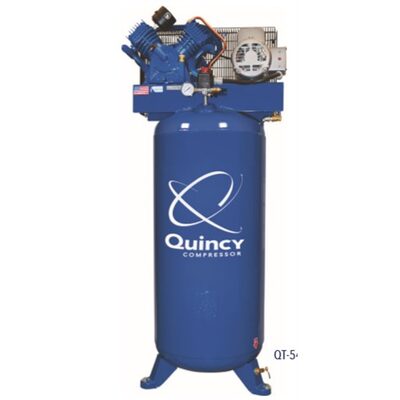 Quincy Compressors 7.5 HP 80 Gallon Two-Stage Vertical 230V 1PH Air Compressor - Model 471CS80VCBM