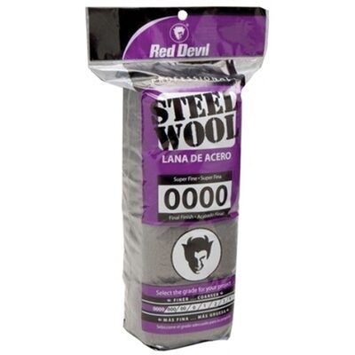 Red Devil Inc 0310 Final Finish Abrasive Wool, #0000, Super Fine Grade, Steel