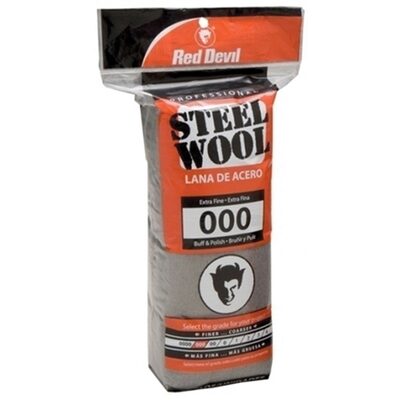 Red Devil Inc 0311 Buff and Polish Abrasive Wool, #000, Extra Fine Grade, Steel