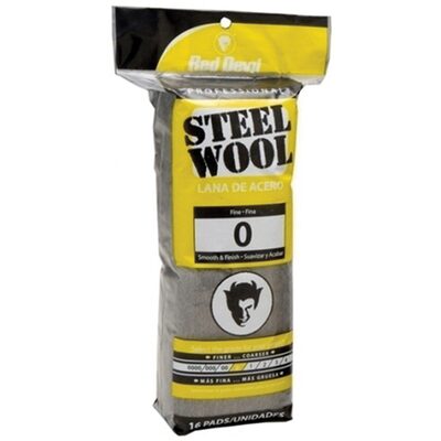 Red Devil Inc 0313 Smooth and Finish Abrasive Wool, #0 Grade, Steel