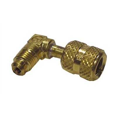 Robinair 1/4" MFL x 1/4" FFL  Quick Coupler, 90 Degree Elbow Adapter