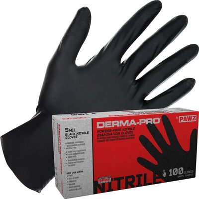 SAS Safety Derma-Pro Powder-Free Exam Grade Nitrile Disposable Gloves - 100PK - X-Large