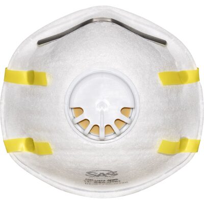 SAS Safety N95 Valved Particulate Respirator - 10PK - One Size