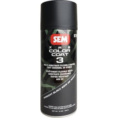 SEM Paints Color Coat 3 Midnight Black 16 oz Aerosol