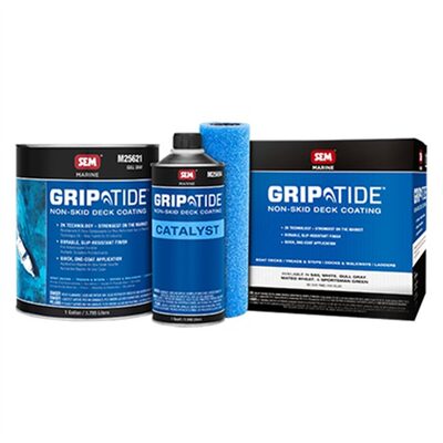 SEM Paints GripTide Non-Skid Deck Coating Gull Gray Kit