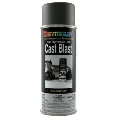 Seymour Hot Spot 16-2668 Heat Resistant Spray Paint, 16 fl-oz Aerosol Can, Cast Blast, 15 sq-ft Coverage