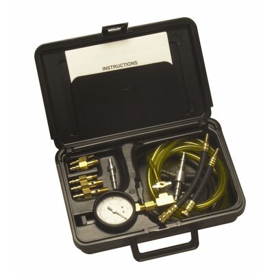 SG Tool Aid Multi-Port Fuel Injection Pressure Tester System with Quick Couplers for Domestic & Foreign Vehicles in Storage Case