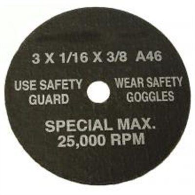 SG Tool Aid Cut-Off Wheels 3" x 1/16" x 3/8" Hole-100 Per Box