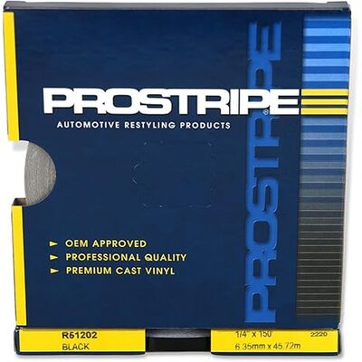 Prostripe-Stripes R32002 Single Color Multiple Striping Tape, 40 ft x 5/16 in, Black