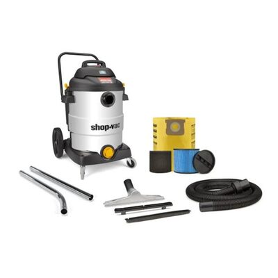 Shop Vac Shop-Vac&reg; 16 Gallon* 6.5 Peak HP** Stainless Steel Contractor Series Wet/Dry Vacuum with SVX2 Motor Technology