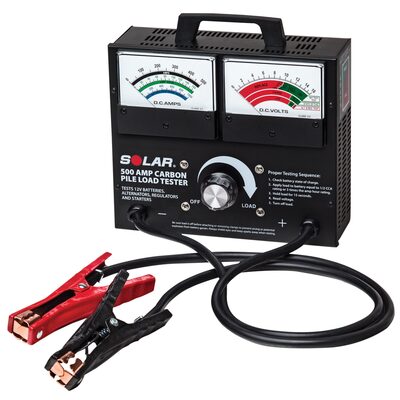Clore Automotive SOLAR 1874 500 Amp 12V Carbon Pile Battery Tester
