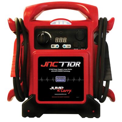 Clore Automotive JNC770R Jump-N-Carry 1700A Premium 12V Jump Starter with Power Supply and Auto Charge Technology - Red