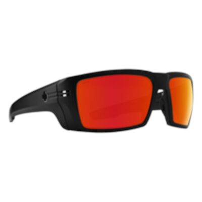 Spy Optics Rebar ANSI Matte Black Happy Bronze Red Spectra Mirror
