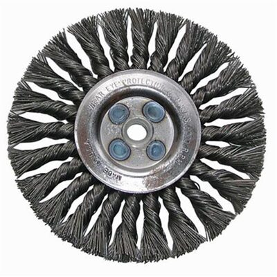 Shark Industries 4" Straight Knotted Wire Wheel