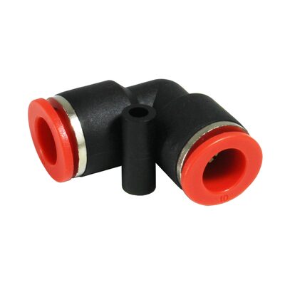 S.U.R.&R. 3/8 Inch & 10mm Nylon To Nylon 90 Degree Union - 2 Piece