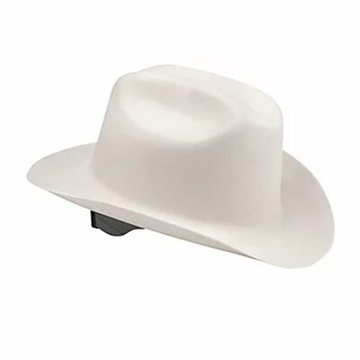 Jackson Safety Hard Hat - Western Outlaw Series - Full Brim Cowboy Hat - White