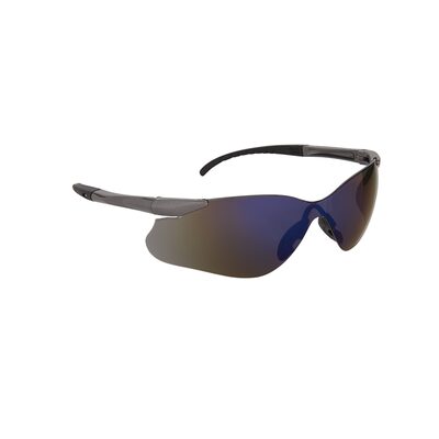 Jackson Safety Safety Glasses - SGf Series - Blue Mirror Lens - Gunmetal Lens - Hardcoat Anti-Scratch - Outdoor