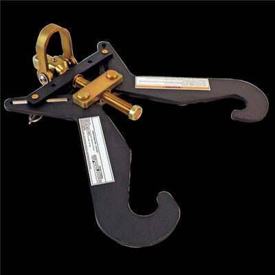 FALL SAFE Lanyard - STRETX Series - Shock-Absorbing - Twin Leg - Aluminum Rebar Hooks - Length:  6-feet