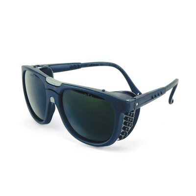 Sellstrom Safety Glasses - B5 Series - Shade 5 IR Lens - Black Frame - Hard Coated - Black Side Shield