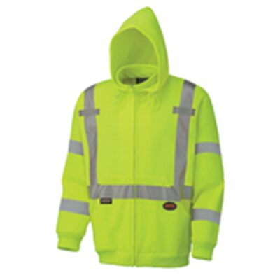 Pioneer Pioneer - Hoodie - Hi-Viz Polyester Fleece - Hi-Viz Yellow/Green - Size Small