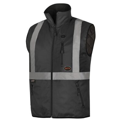 Pioneer Heated Safety Vest  - Color:  Hi-Vis Black  - Size: 2XL