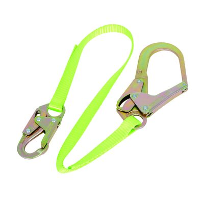 PeakWorks Restraint Lanyard with 1" Webbing - Snap & Form Hooks - 6 FT