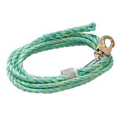 PeakWorks Premium Vertical Lifeline - Snap Hook & Back Splice - 150' (45.7 m)