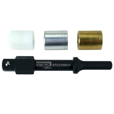 Steck Manufacturing by Milton 4-Piece Air Hammer Punch Set With Interchangeable Tips Non-Marring with Ball Retainer for Strong Impact Socket Connectivity