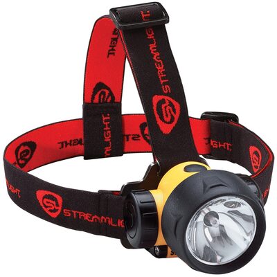 Streamlight Trident Div. 2 with White LEDs - Includes Alkaline Batteries, Rubber & Elastic Straps - Yellow