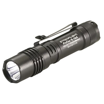 Streamlight ProTac 1L-1AA - Includes (1) CR123A Lithium and "AA" Alkaline Battery and Holster - Clam - Black