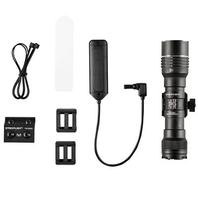 Streamlight ProTac Rail Mount HP-X Pro USB - System - Includes Jack-Cap Tail Cap Switch, M-LOK Mount, Mounting Hardware, Allen Wrench, Straight Momentary Pressure Switch, (1) SL-B26 Rechargeable Battery Pack, and USB Cord - Box - Black