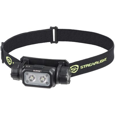 Streamlight Sledge - Includes Elastic and Rubber Hard Hat Headstrap, (1) SL-B26 Battery Pack and USB-C Cord - Black