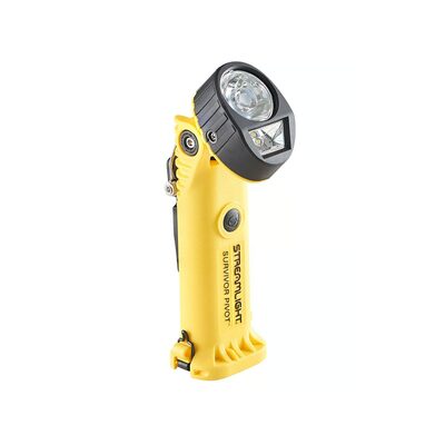 Streamlight Survivor Pivot Magnet - 120V/100V AC/12V DC (Alkaline Battery Carrier Not Included) - Yellow