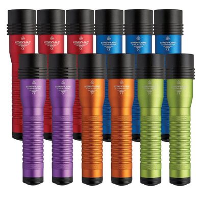 Streamlight Strion HL PB 12 Pack : 3 Red, 3 Blue, 2 Lime, 2 Orange, 2 Purple - Multi