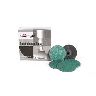Sunmight USA Corporation 00204 Closed Coated Quick Change Disc, 2 in, P50 Grit, Alumina Zirconia, Roloc Attachment