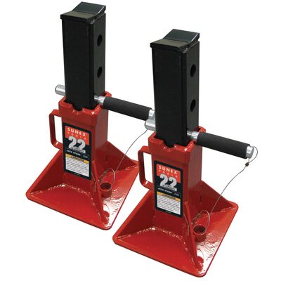 SUNEX 22-Ton Pin Type Jack Stands (Pair)