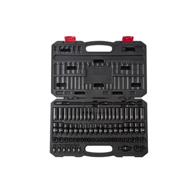 SUNEX 1/4" DR 74 PC SAE/ MET MASTER IMPACT SET