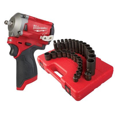 SUNEX KIT 29PC 3/8 in w/ M12 FUEL STUB 3/8" IMP