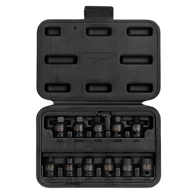 SUNEX 3/8" DR. PIPE PLUG SOCKET, 11 PC.